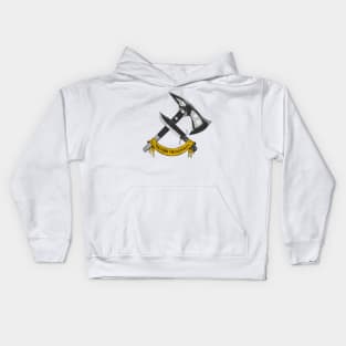 VICTORY OR VALHALLA (yellow) Kids Hoodie